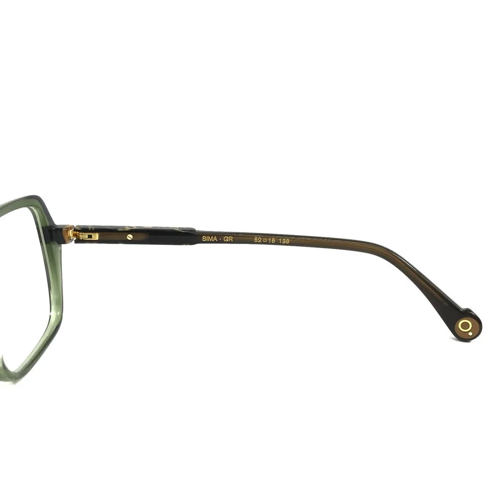 Etnia Barcelona Eyeglasses Frames SIMA GR Green Brown Marble Full Rim 52-15-138